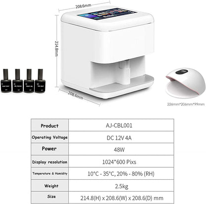 GlamPrint™ Drucker für tragbare Nagelkunst